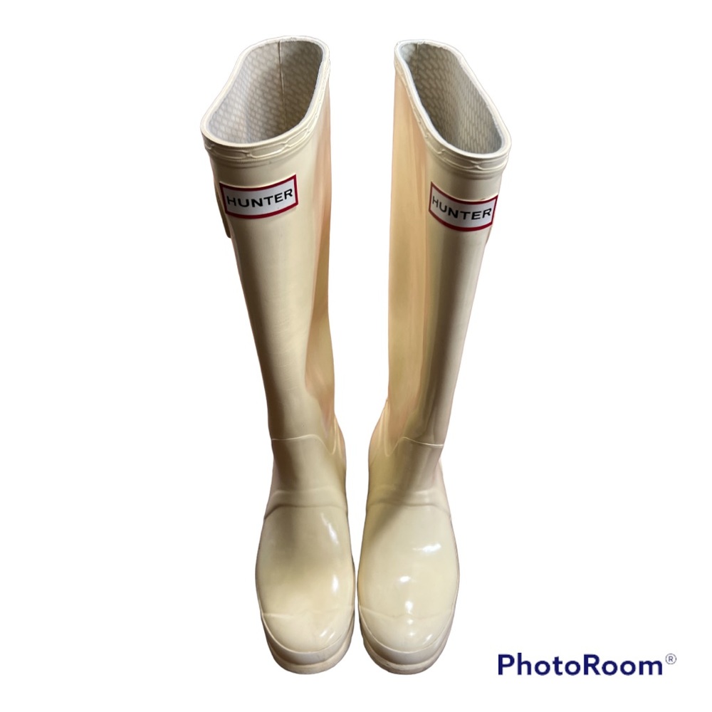 Hunter Original Gloss Tall Boots Sz 8